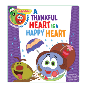 Board book Veggietales: A Thankful Heart Is a Happy Heart, a Digital Pop-Up Book (Padded) Book