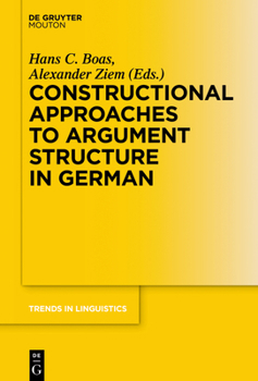 Hardcover Constructional Approaches to Syntactic Structures in German Book