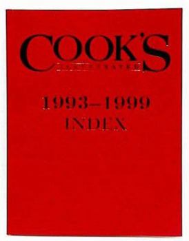 Hardcover Cook's Illustrated 1993 - 1999 Index Book