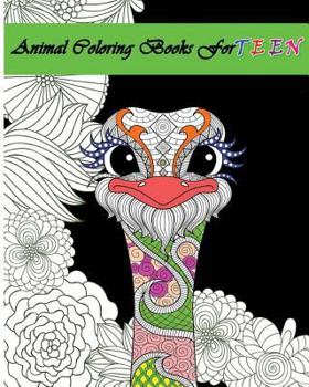 Paperback Animal Coloring Books For Teens: Stress Relieving Animal Designs Book