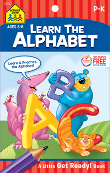 Paperback School Zone Learn the Alphabet Tablet Workbook Book