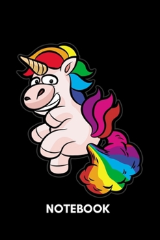 Paperback Notebook: Farting Unicorn Book