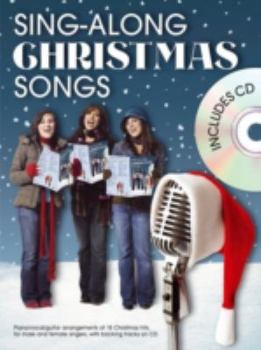 Paperback SING-ALONG CHRISTMAS SONGS (BOOK AND CD) PIANO, VOIX, GUITARE+CD Book