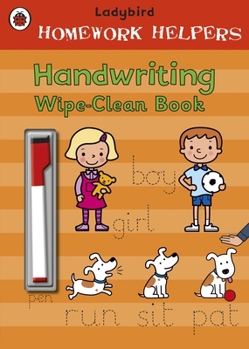 Paperback Ladybird Homework Helpers: Handwriting Wipe-Clean Book