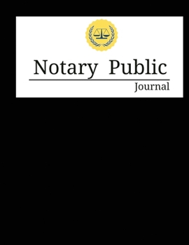 Paperback Notary Public Journal: 200 Entry Notary Log Book : Classic Public Record Book