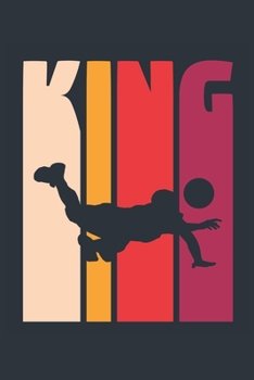 Vintage Volleyball Notebook 'Volleyball King' - Boys Volleyball Writing Journal - Volleyball Player Gift - Retro Volleyball Diary: Medium ... Diary, 110 page, Lined, 6x9 (15.2 x 22.9 cm)