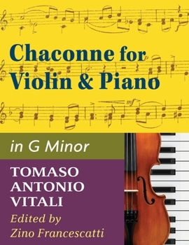 Paperback Vitali - Chaconne in G Minor for Violin & Piano Book