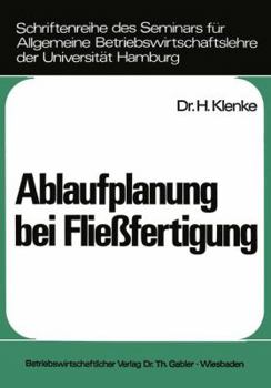 Paperback Ablaufplanung Bei Fließfertigung [German] Book