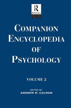 Hardcover Companion Encyclopedia of Psychology: Volume Two Book