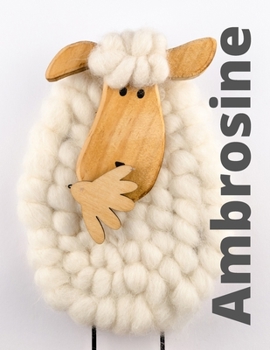 Ambrosine: Checkered Notebook with Name for Girls and Women, XL 8.5"x 11", 120 Pages, Paperback.