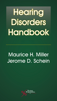 Paperback Hearing Disorders Handbook Book