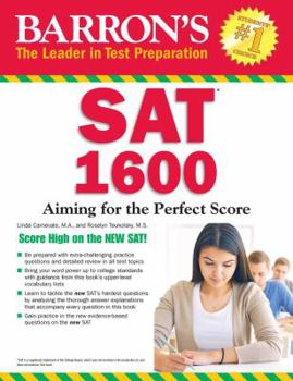 Paperback Barron's SAT 1600: Revised for the New SAT Book
