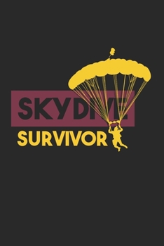Skydiving Notebook: Diary Journal 6x9 inches with 120 Blank Pages