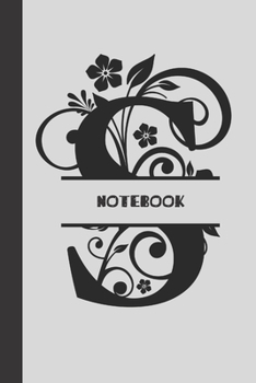 S Notebook letter: small lined initial monogram alphabet letter Notebook / Travel Journal to write in (6'' x 9'') 120 pages