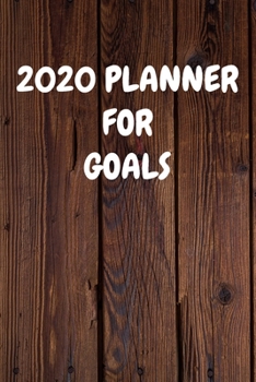 2020 Planner for Goals: Cool Wood Themed Daily Weekly Monthly 2020 - 2021 Planner / Organizer / Diary - Christmas Gift