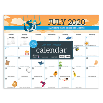 Office Product Cal 2021- Every Day's a Holiday Academic Year Desk Pad Book
