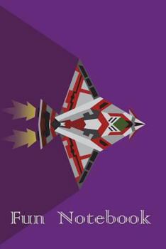 Fun Notebook : Boys Books , Mini Composition Notebook , Ages 6 -12 , 6 X 9 Journal , 120 Pages , Purple Spaceship Book