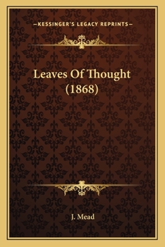 Paperback Leaves Of Thought (1868) Book