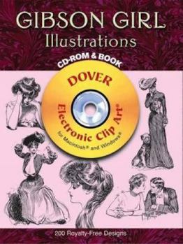 Paperback Gibson Girl Illustrations [With CDROM] Book