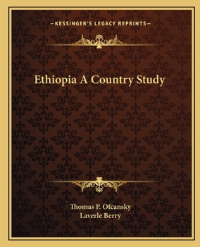 Paperback Ethiopia A Country Study Book