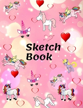 Paperback Sketch Book: Unicorn \ Unleash your Inner for Drawing \ 109 Pages, "8.5 x 11" Book