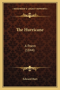 Paperback The Hurricane: A Poem (1844) Book