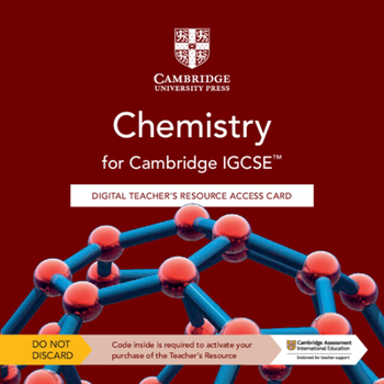 Misc. Supplies Cambridge Igcse(tm) Chemistry Digital Teacher's Resource Access Card Book