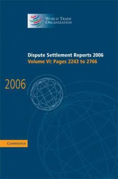 Hardcover Dispute Settlement Reports 2006 Book