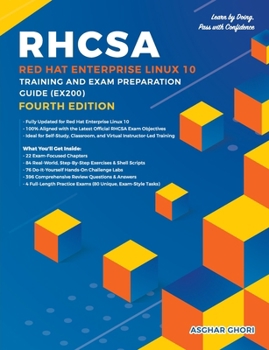 Paperback RHCSA Red Hat Enterprise Linux 10: Training and Exam Preparation Guide (EX200), Fourth Edition Book