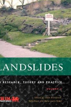 Hardcover Landslides in Research, Theory and Practice, Volume 1 Book