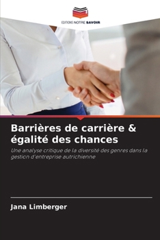 Paperback Barrières de carrière & égalité des chances [French] Book