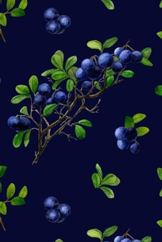 Paperback Notebook: 150 Thin-Lined Pages, Great for Students, Teachers, Professors, Dreamers, and Anyone Who Writes, Blueberries on Branch Book