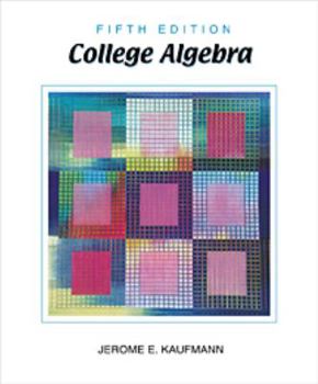 Hardcover College Algebra (Non-Infotrac Version ) [With CDROM] Book