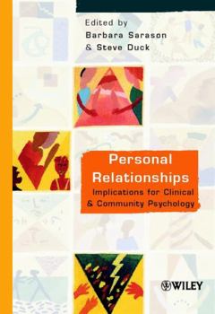 Paperback Personal Relationships: Implications for Clinical and Community Psychology Book