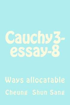 Paperback Cauchy3-essay-8: Ways allocatable Book
