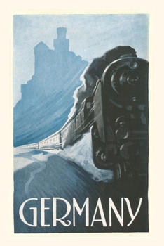 Paperback Vintage Journal Train by Rhine Castle, Germany Book
