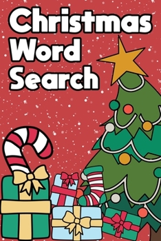 Paperback Christmas Word Search: Happy Holiday Edition Challenging Puzzle Game Activity Book A Small Travel Size With Merry Xmas Tree Stocking Stuffer Book