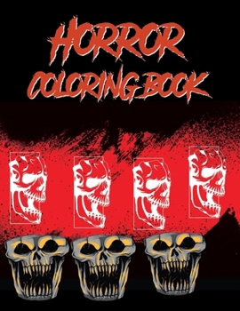 Paperback Horror Coloring Book