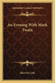 Paperback An Evening With Mark Twain Book