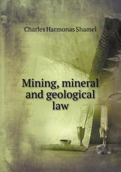 Paperback Mining, mineral and geological law Book
