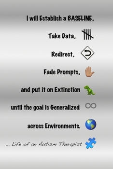 Paperback Life of an Autism Therapist: 200 blank line pages for note taking and data collection for an ABA Autism Therapist. Gray Book