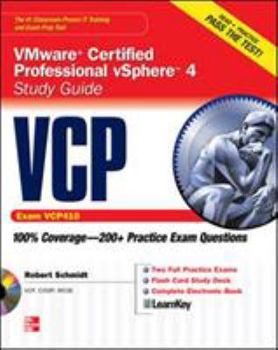 Paperback VCP VMware Certified Professional vSphere 4 Study Guide (Exam VCP410) [With CDROM] Book