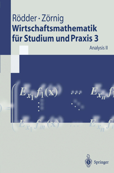 Paperback Wirtschaftsmathematik Für Studium Und PRAXIS 3: Analysis II [German] Book
