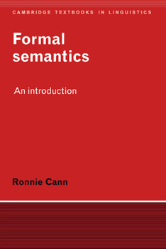 Hardcover Formal Semantics: An Introduction Book