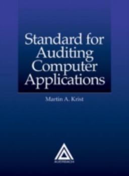 Paperback Standard for Auditing Computer Applications [With 3.5 Diskette] Book