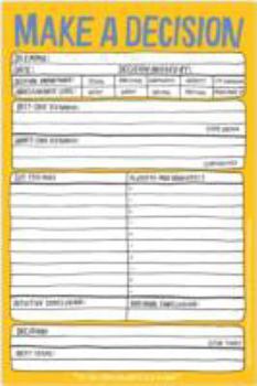 Notebook Make a Decision: Hl Pad Book