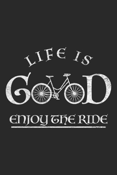 Enjoy The Ride: Bicycle Notebook Blank Dot Grid Bike Journal dotted with dots 6x9 120 Pages Checklist Record Book Mountainbike Lovers Take Notes bike ... Gift for Bicycle And Mountain Bike Lover