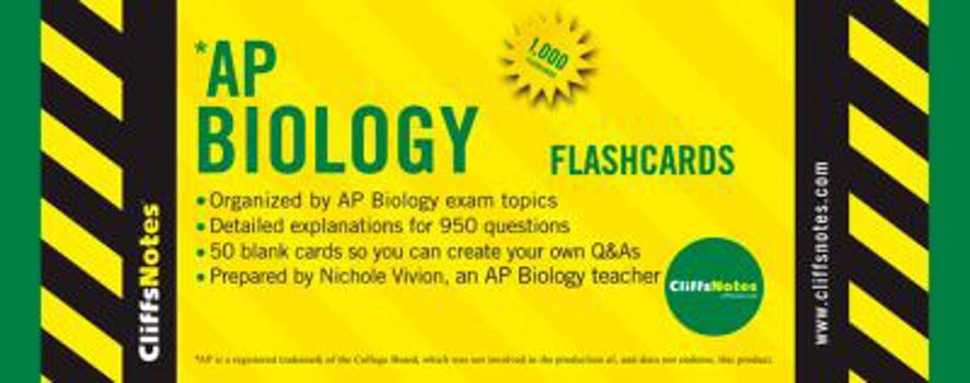 Cards Cliffsnotes AP Biology Flashcards Book