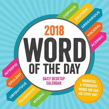 Calendar Word of the Day 2018 Daily Desktop Calendar Book