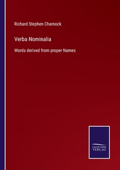 Paperback Verba Nominalia: Words derived from proper Names Book